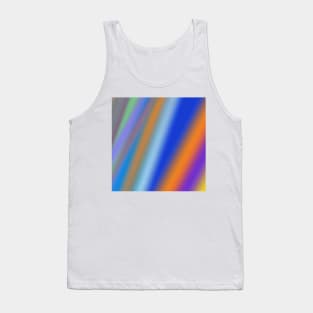 blue green red abstract texture pattern design Tank Top